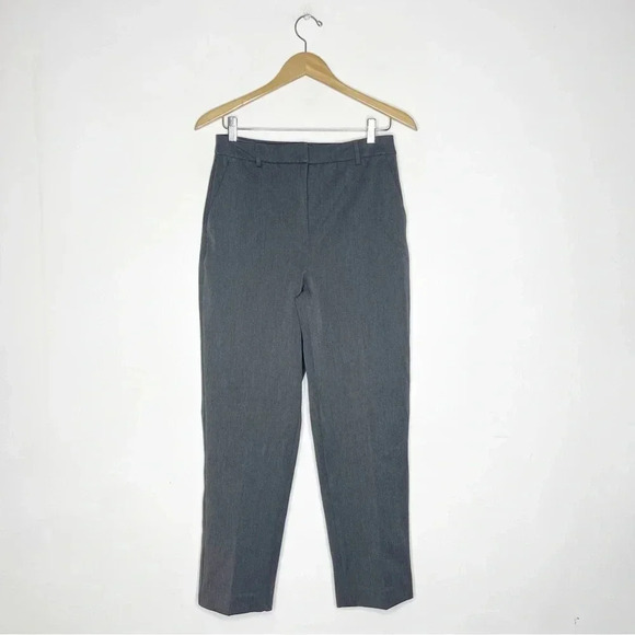 Express editor Straight Leg Super High Rise Gray Trouser Pants Size 6 NWOT - Picture 1 of 7